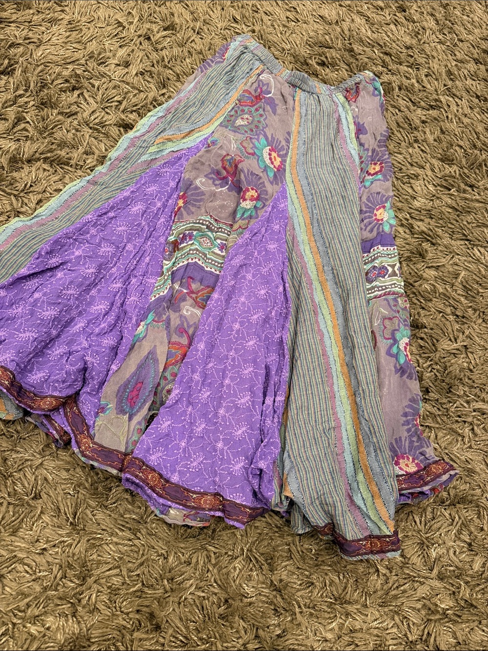 Soft Surroundings Mixed Media Embroidered Patchwork Boho
Festival Full Maxi - Picture 3 of 7